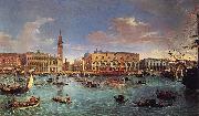 Gaspar Van Wittel View of the San Marco Basin oil on canvas